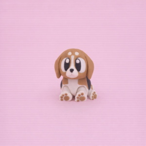 Beagle Buddy 3D Druck Figur im Printimon Stil
